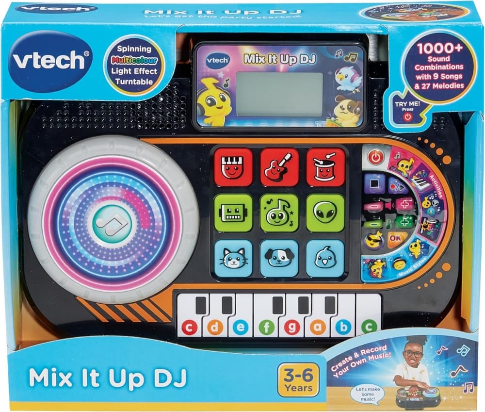 Интерактивна играчка, Vtech, DJ Пулт, Черен