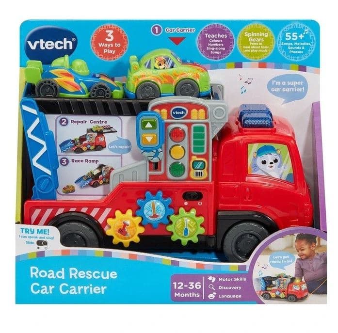 Интерактивна играчка за дърпане, Vtech, Камион за пътна помощ