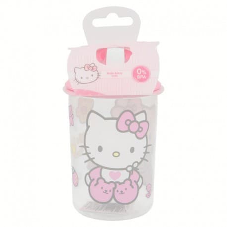 Чаши за малки деца с накрайници за пиене и с картинка Hello Kitty baby