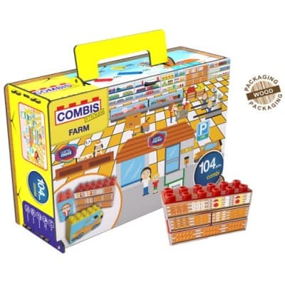 Конструктор със стикери Маркет Deluxe 104