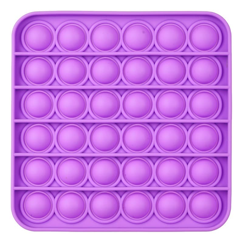 Анти-стрес играчка Pop It - квадрат, Лилав