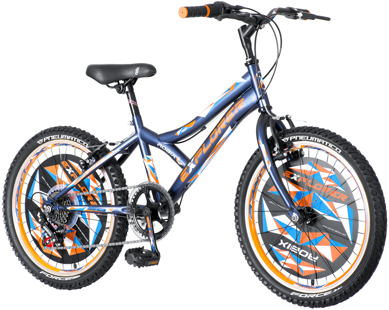 Детски велосипед explorer robix 20", син