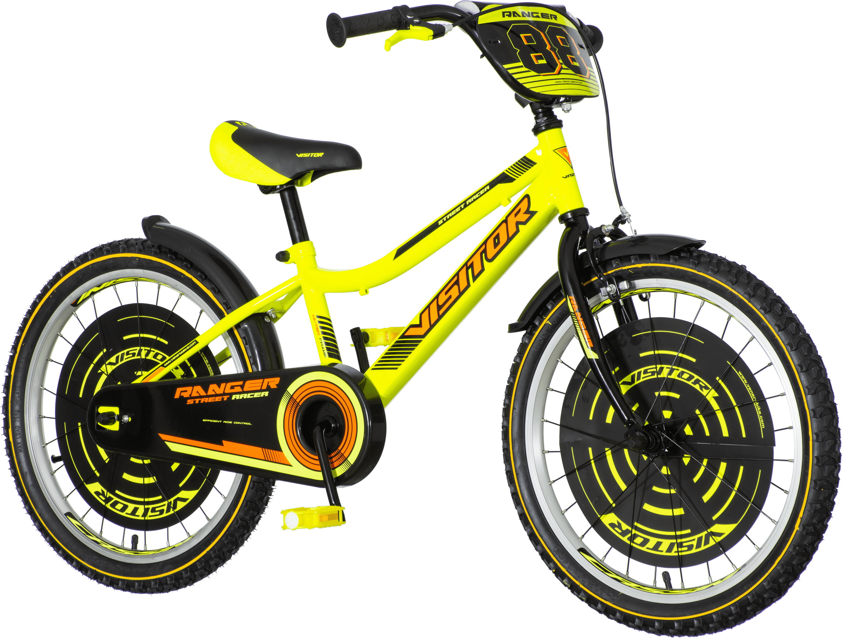 Детски велосипед ranger visitor 20", жълт