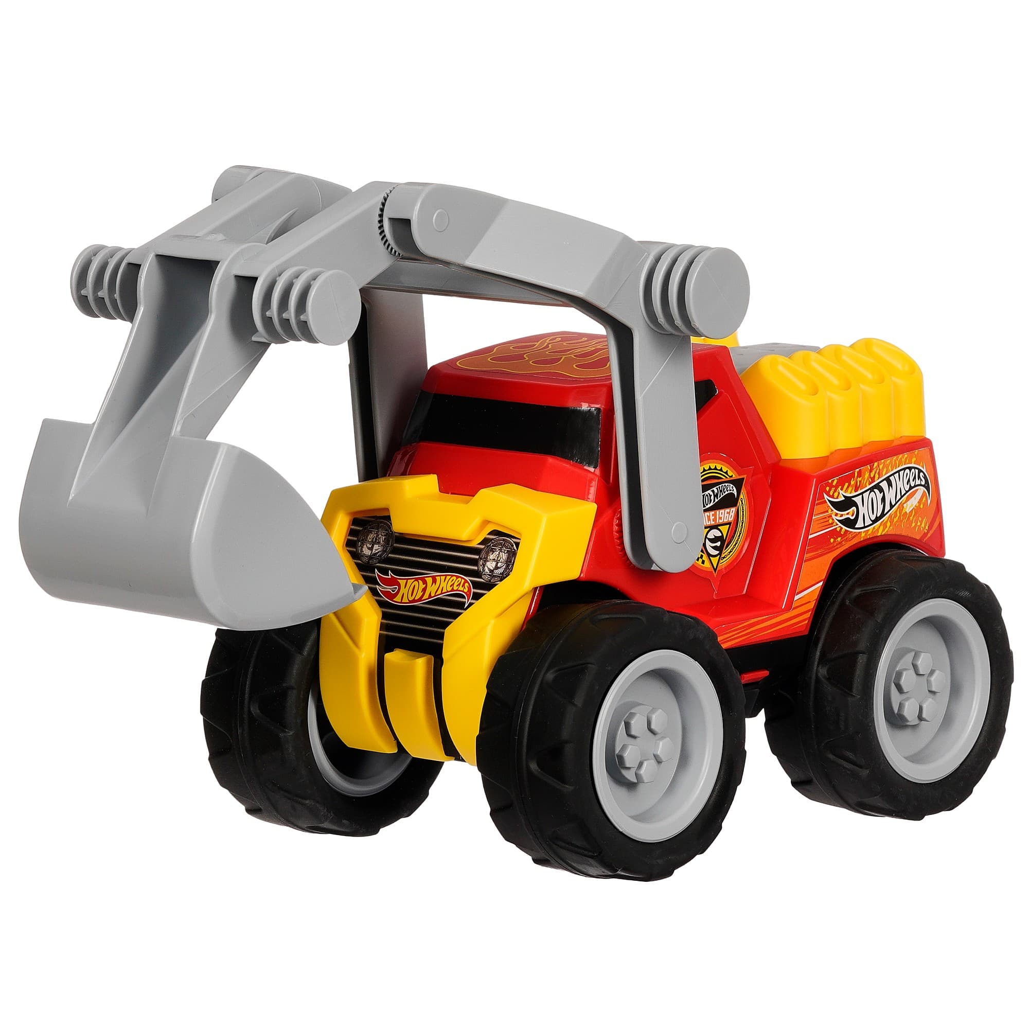 Детски багер Hot Wheels, червен