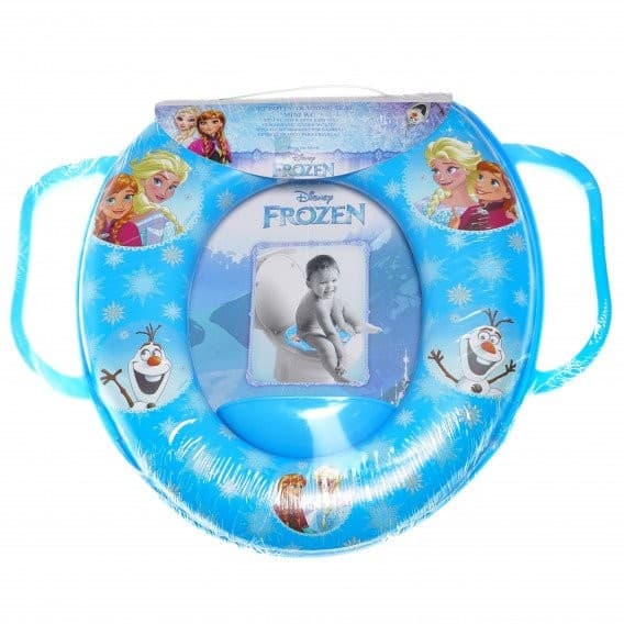 Мини wc седалка за деца с дръжки и картинка Frozen