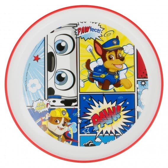 Чиния двуцветна Premium Paw Patrol, за момче, 20.2 cm.