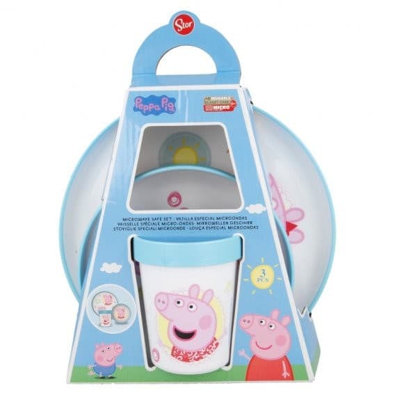 Комплект за хранене peppa pig - 3 части