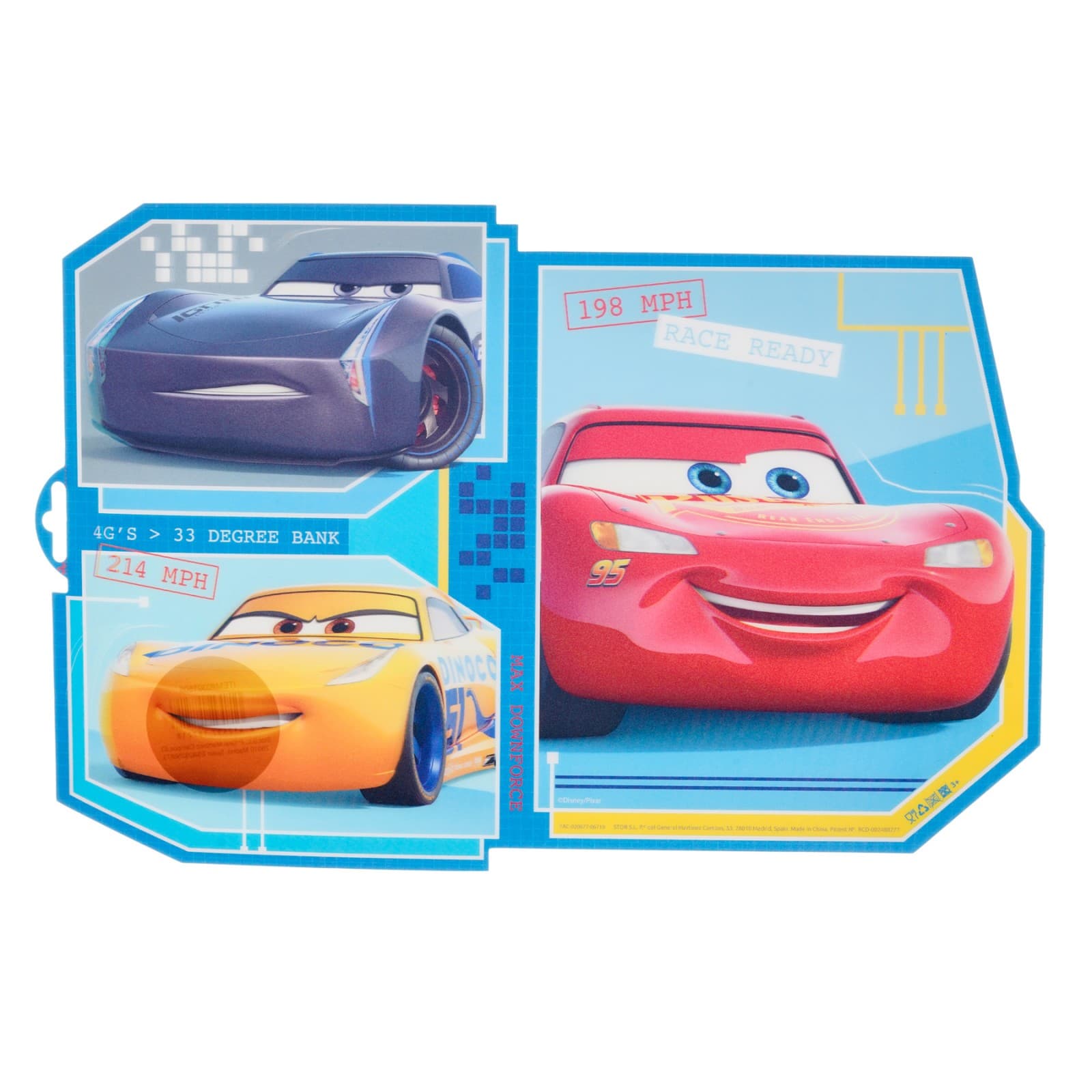 Подложка за хранене в неправилна форма - Cars Ready, 30 х 43 см