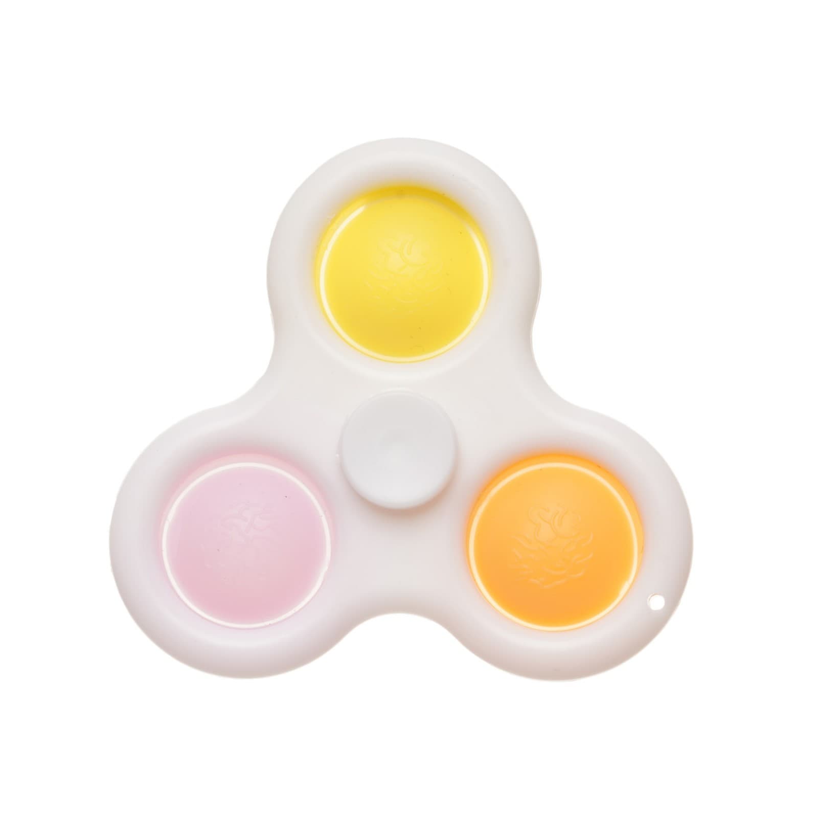 Анти-Стрес играчка Pop It, спинер, бял