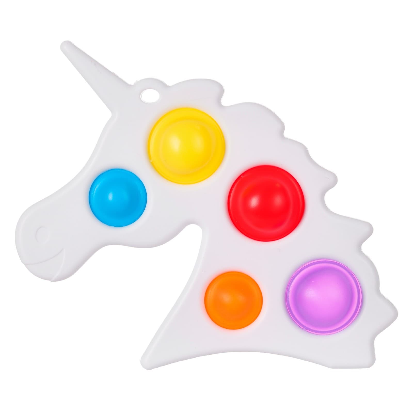 Анти-Стрес играчка Pop It, малък еднорог, бял