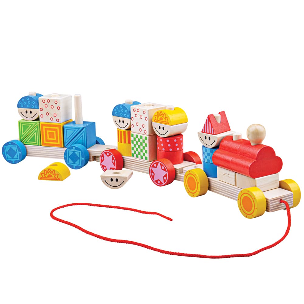 Влак с дървени елементи Build Up Train