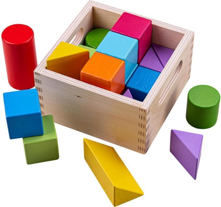 Цветни блокчета Rainbow Building Blocks