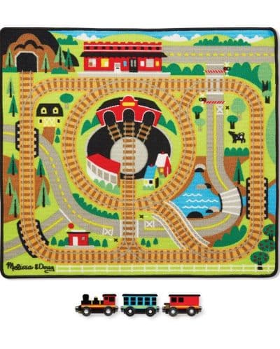 Melissa & Doug - Килимче за игра - Влакова композиция