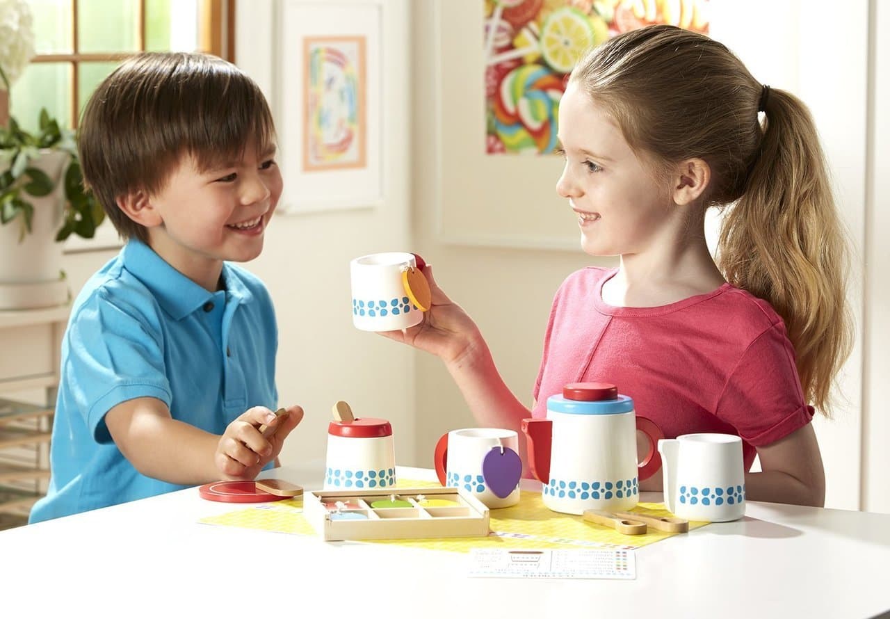 Melissa & Doug - Дървен сервиз за чай