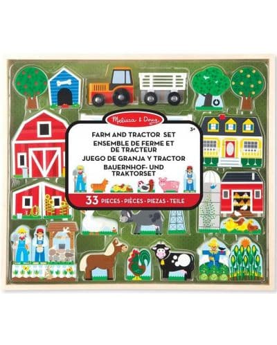 Melissa & Doug - Дървен комплект за игра - Създай ферма