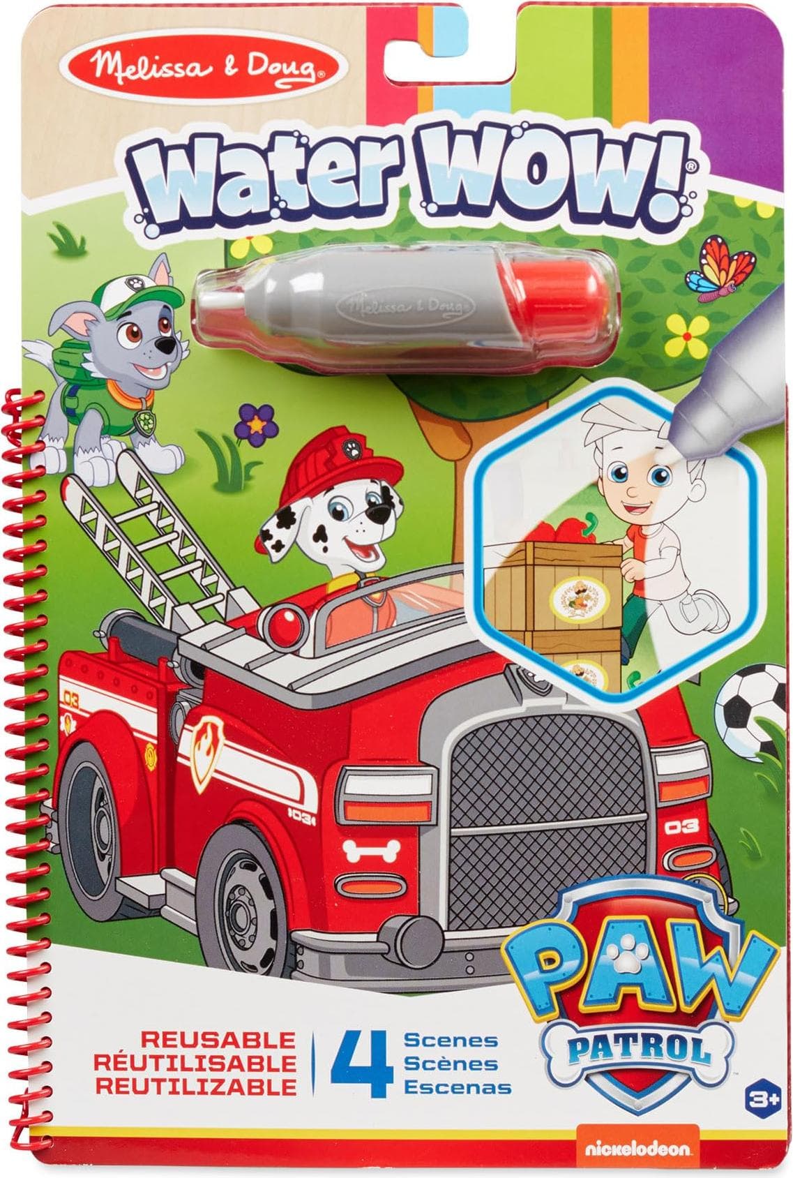Melissa & Doug - Детска книжка за забавление с вода - Маршал и приятели