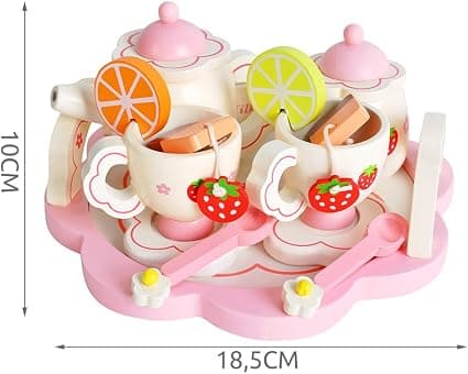 Дървен сервиз за чай - 16 части - Kruzzel