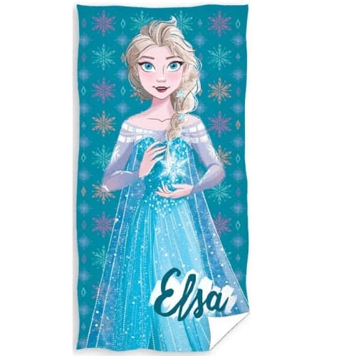 Голяма детска кърпа за баня Елза от FROZEN памук 140 cm.