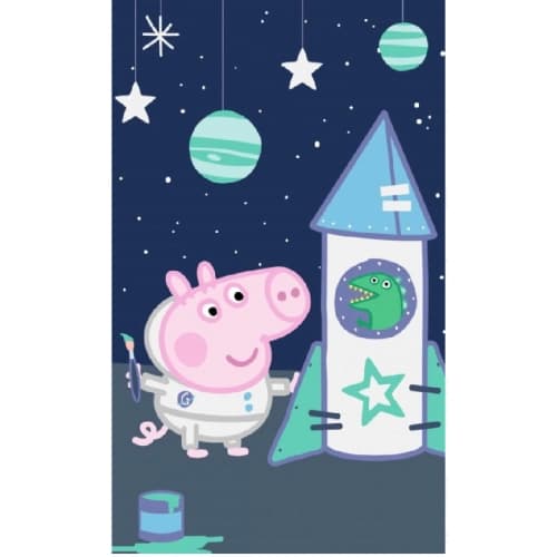 Мека и удобна памучна детска кърпа 30x50 cm. Peppa Pig