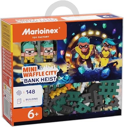 Мини вафлен конструктор Marioinex "Банков обир", 148 части