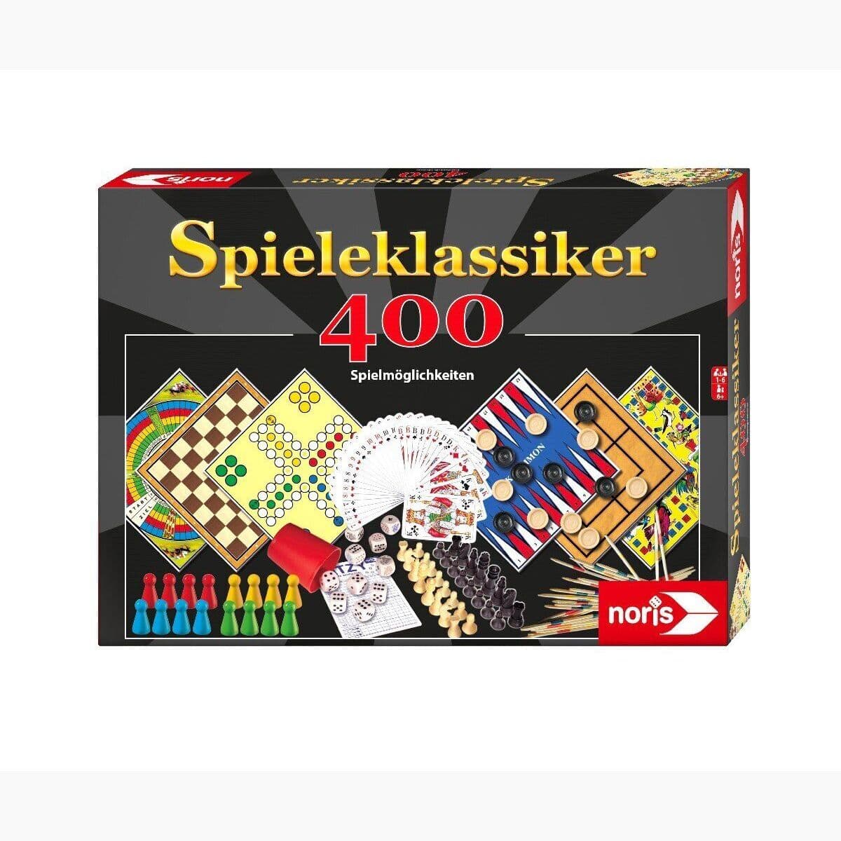 Настолна игра - Noris Classic Games With 400 Playing Options (шарен)