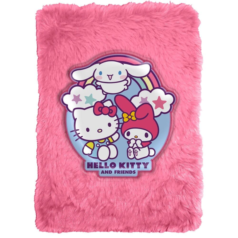 Плюшена розов тефтер A5 Hello Kitty and Friends