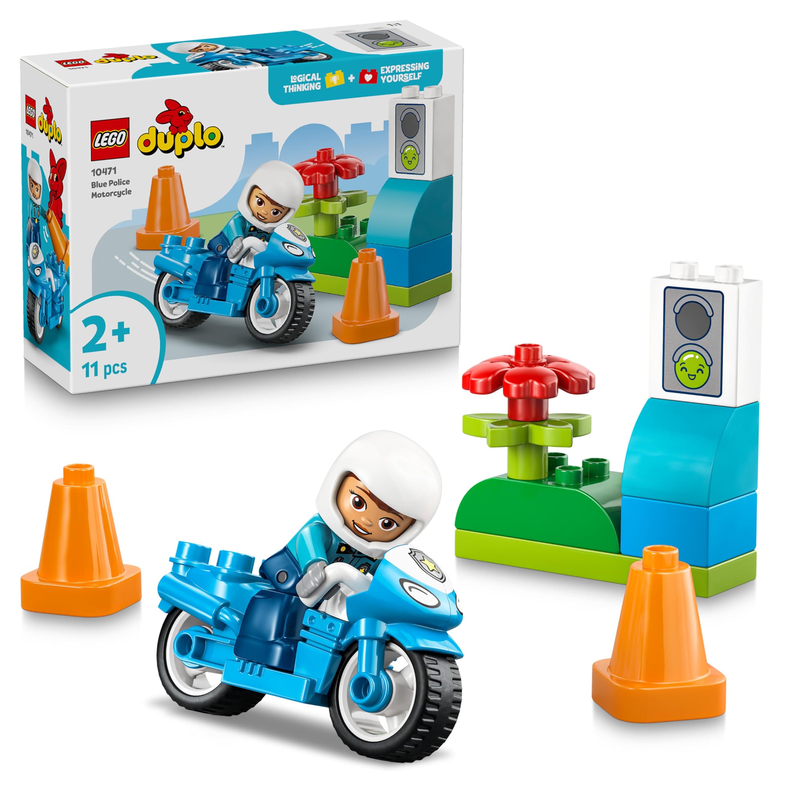 LEGO® DUPLO 10471 - Син полицейски мотоциклет