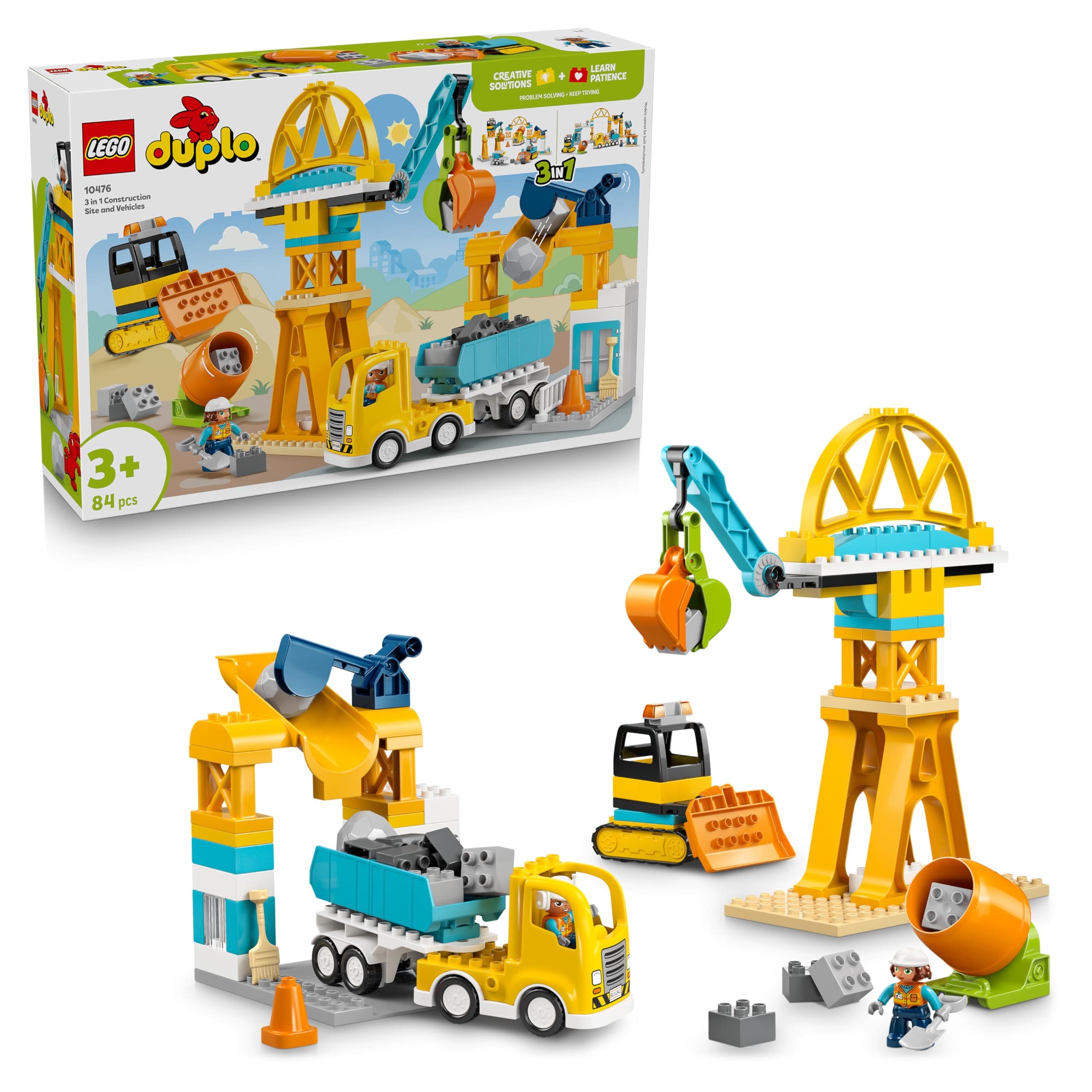 LEGO® DUPLO 10476 - Строителна площадка и машини 3 в 1