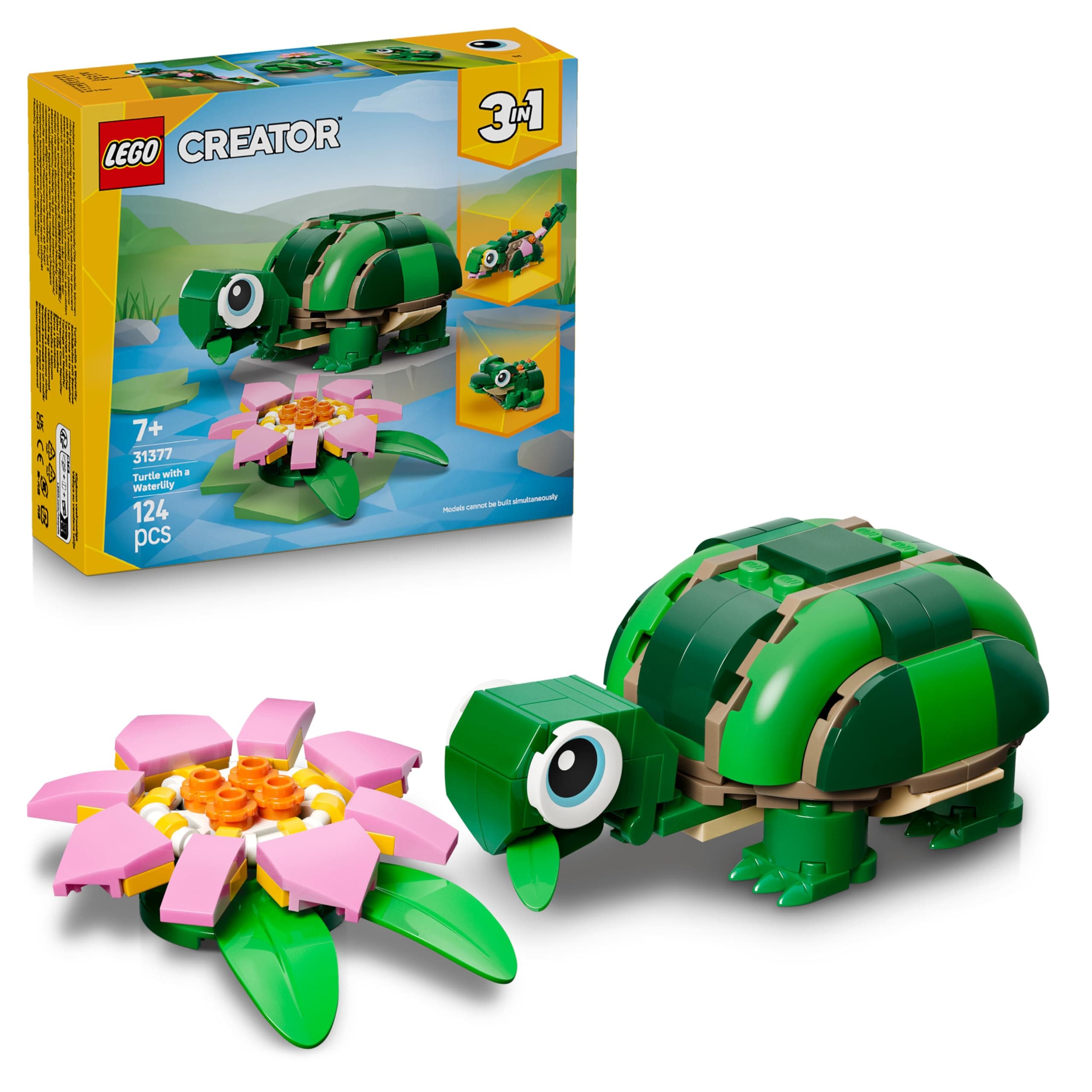 LEGO® Creator 31377 - Костенурка с цвят на водна лилия