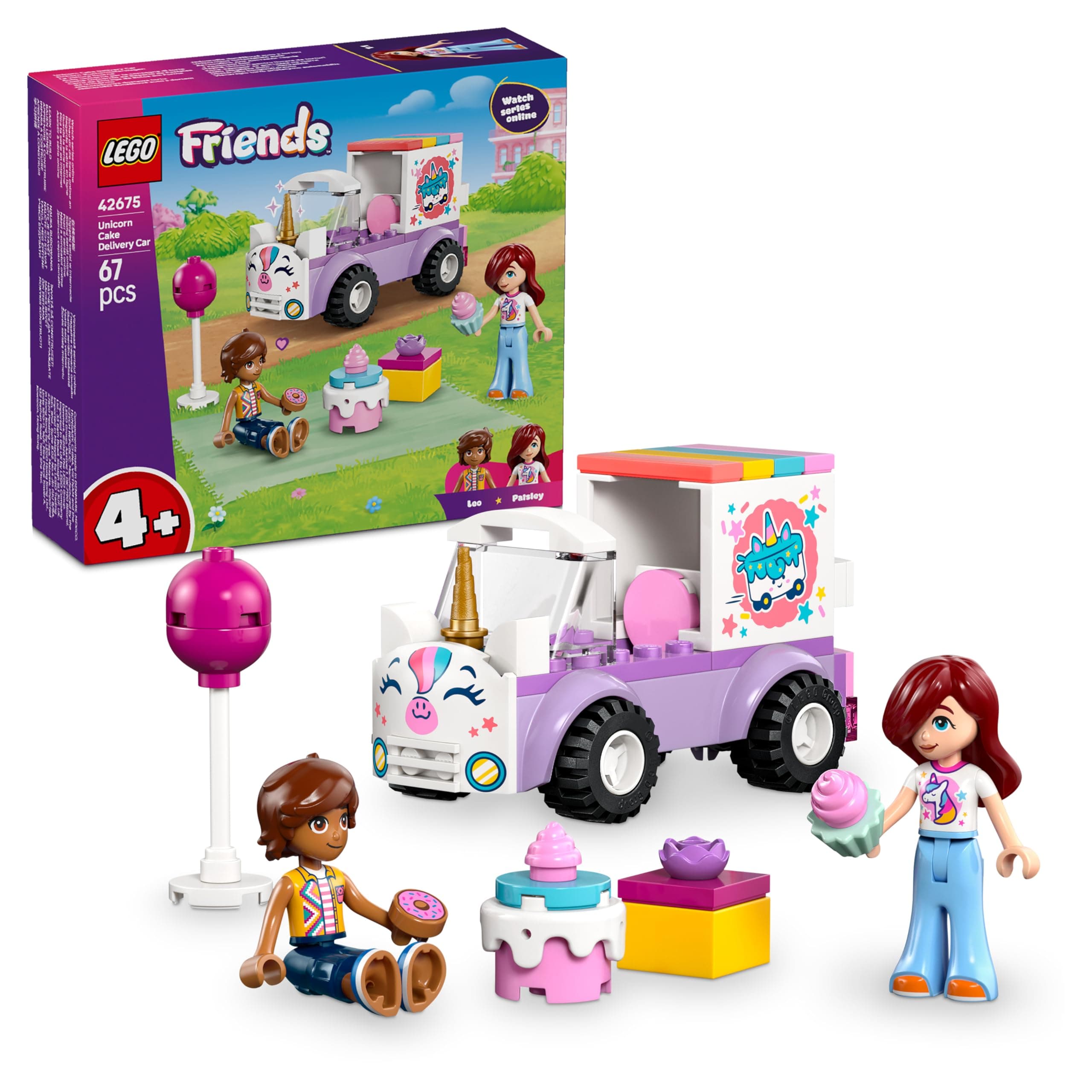 LEGO® Friends 42675 - Кола-еднорог за доставка на торти