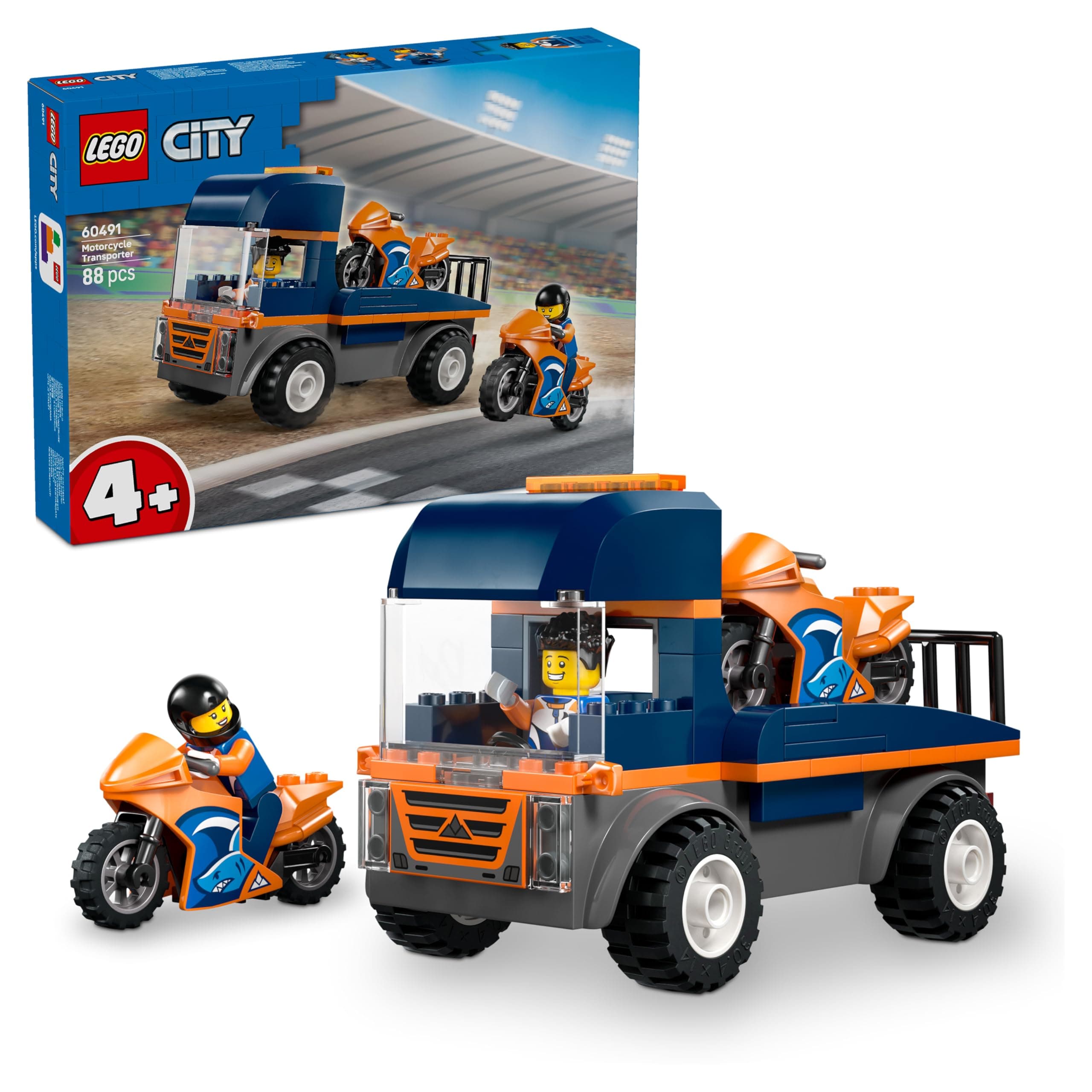 LEGO® City 60491 - Транспортьор за мотоциклети