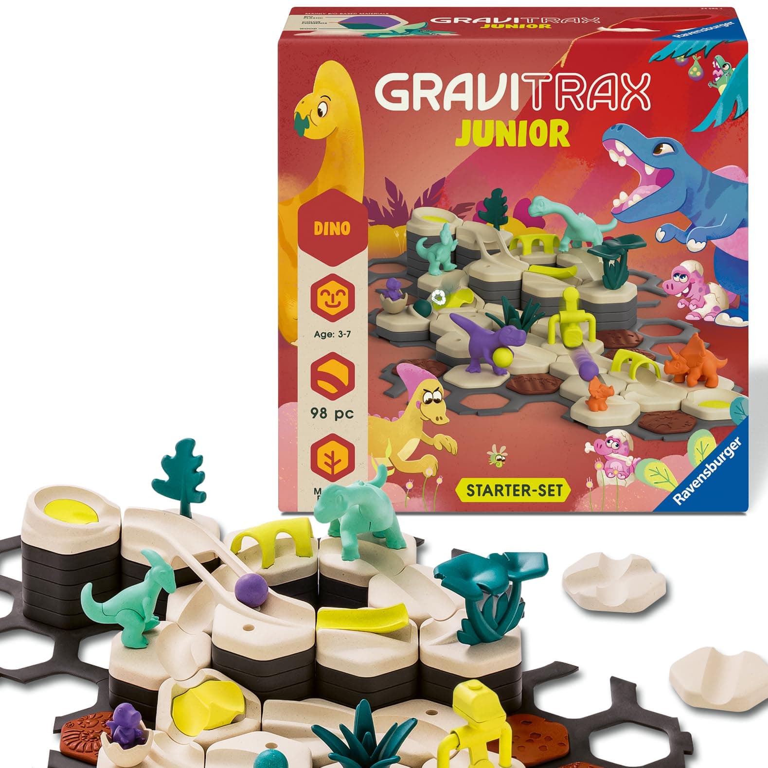 Настолна игра Ravensburger GraviTrax Junior - Динозавър