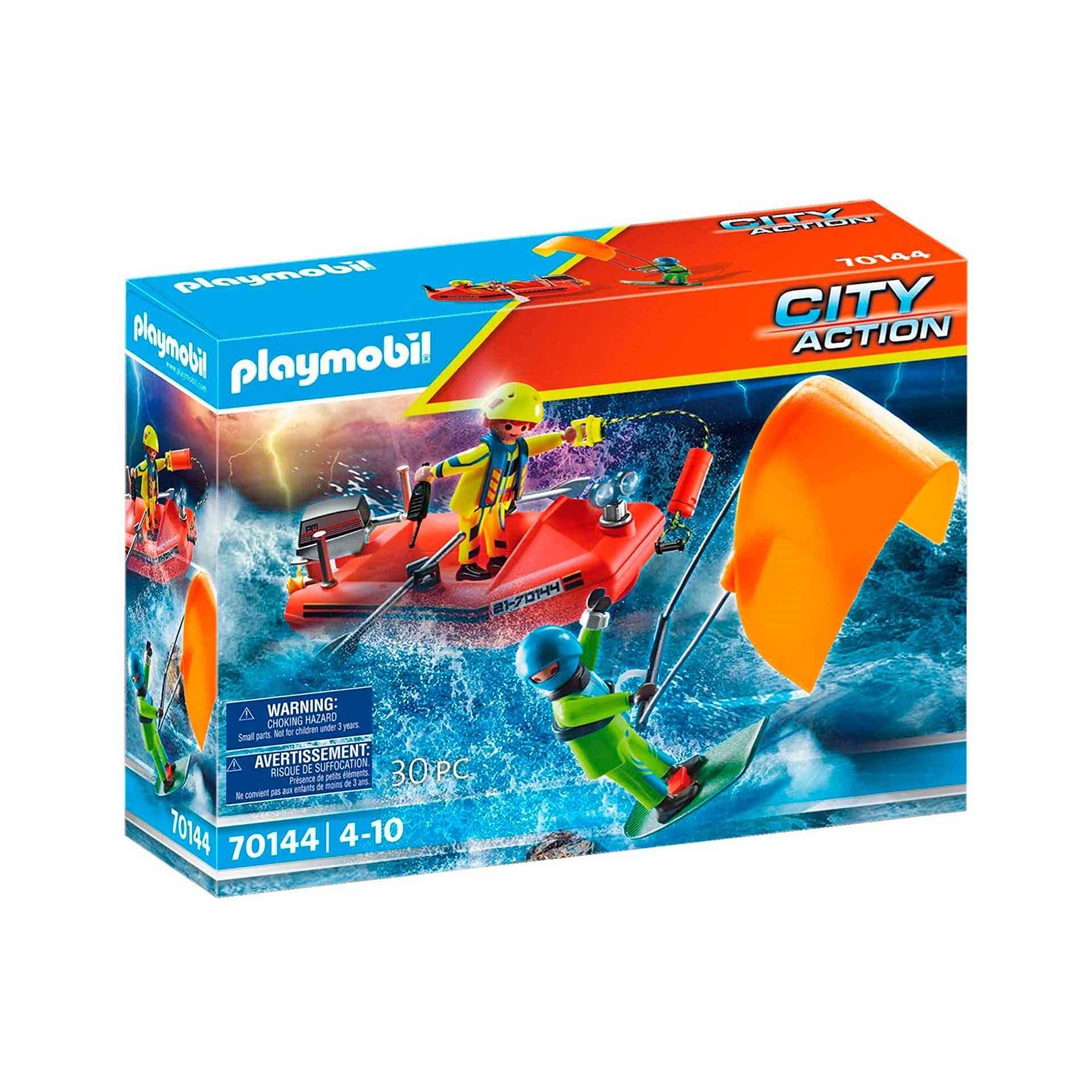 Playmobil - Спасяване на кайтсърфист с моторна лодка