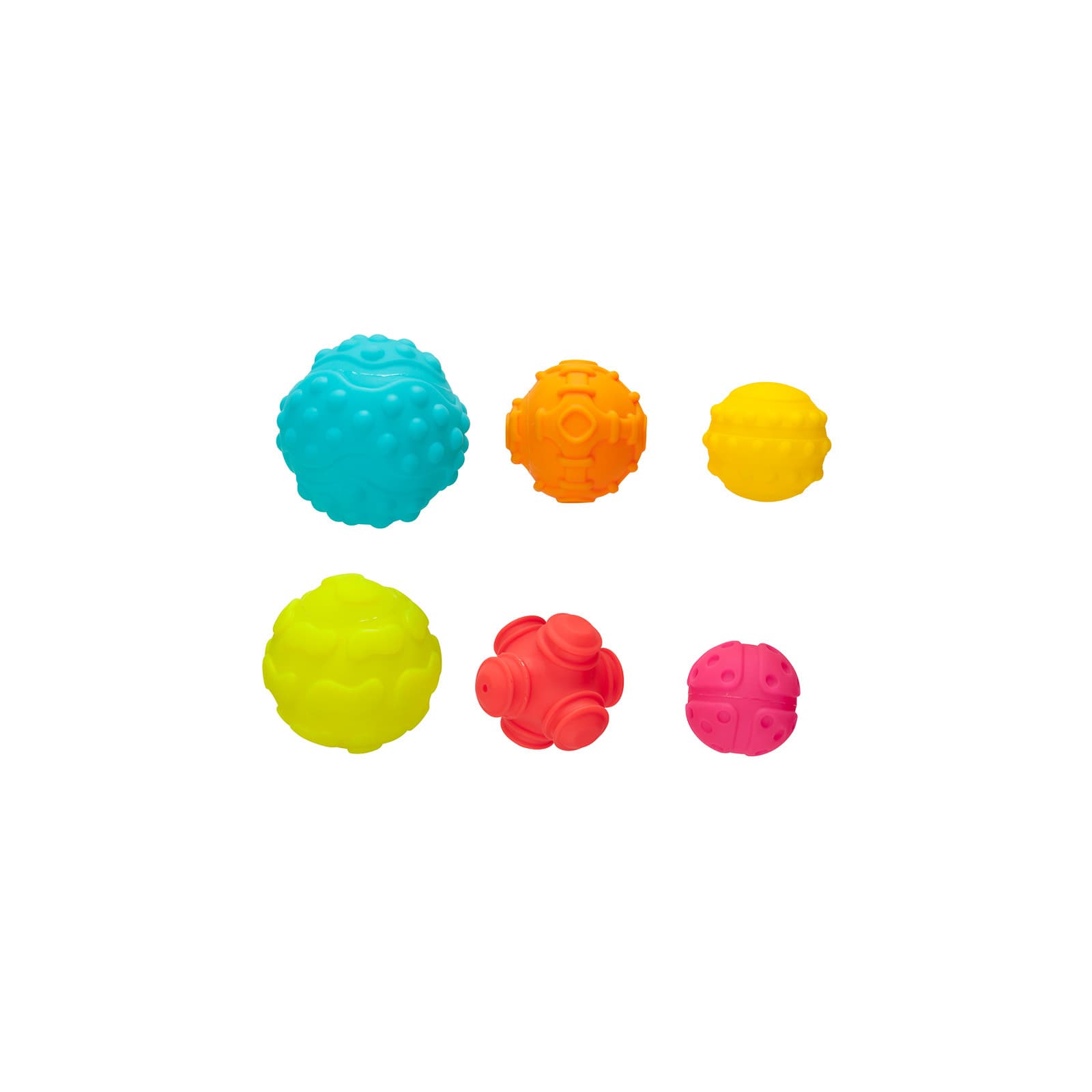 PLAYGRO ТАКТИЛНИ РЕЛЕФНИ ТОПКИ (6БР./ОП.) 6М+
