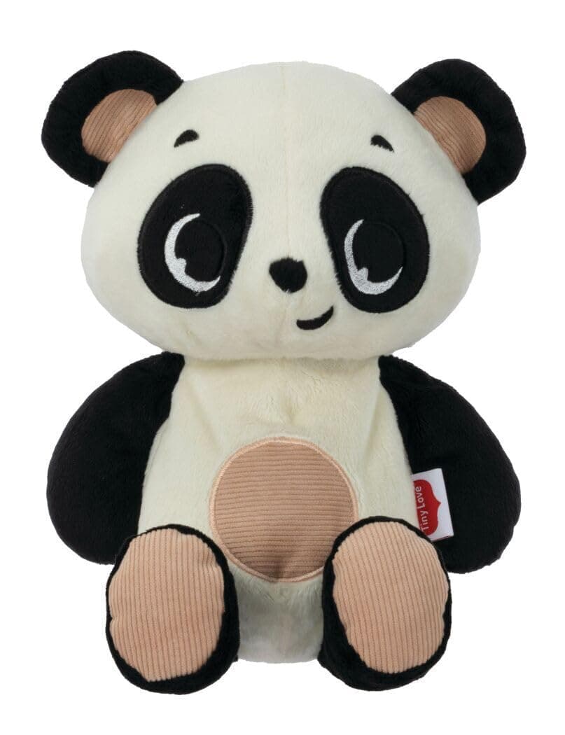 TINY LOVE Плюшена Панда за гушкане с бял шум и мека светлина Black&White Decor, 0м+