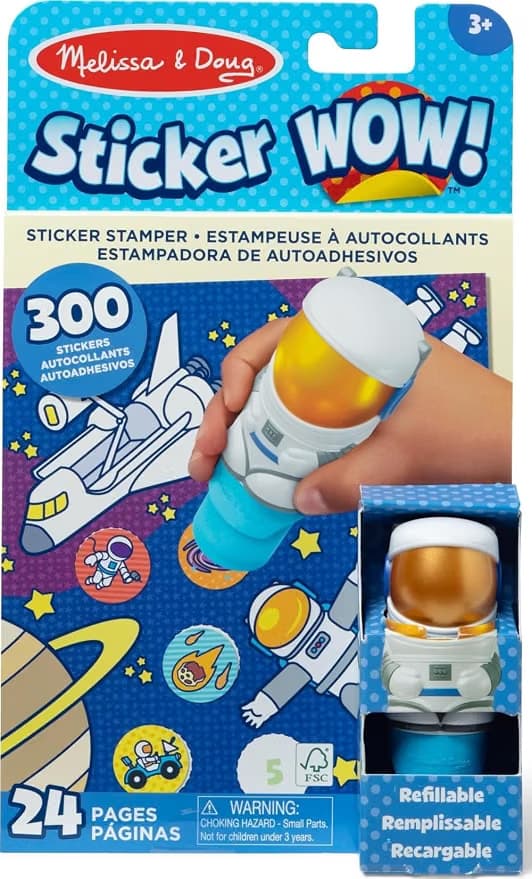 50122 Stiker WOW! Стик+стикери+книжка Astronaut