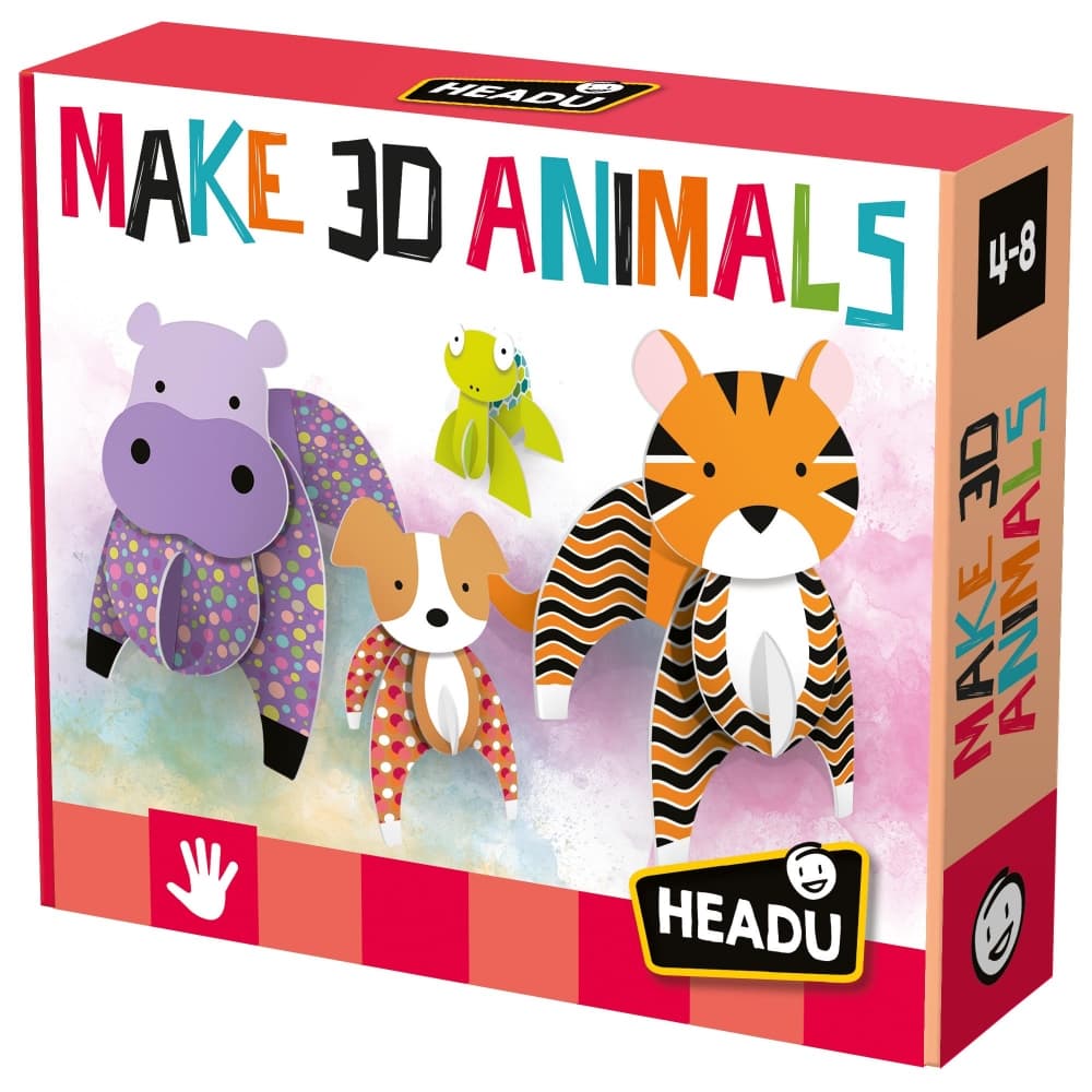 Образователна игра, Headu, Montessori, 3D животни