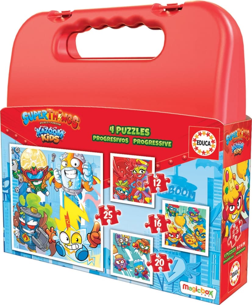 Пъзел 4 в 1, Educa, Disney Classics, Супер неща, 12/16/20/25 части