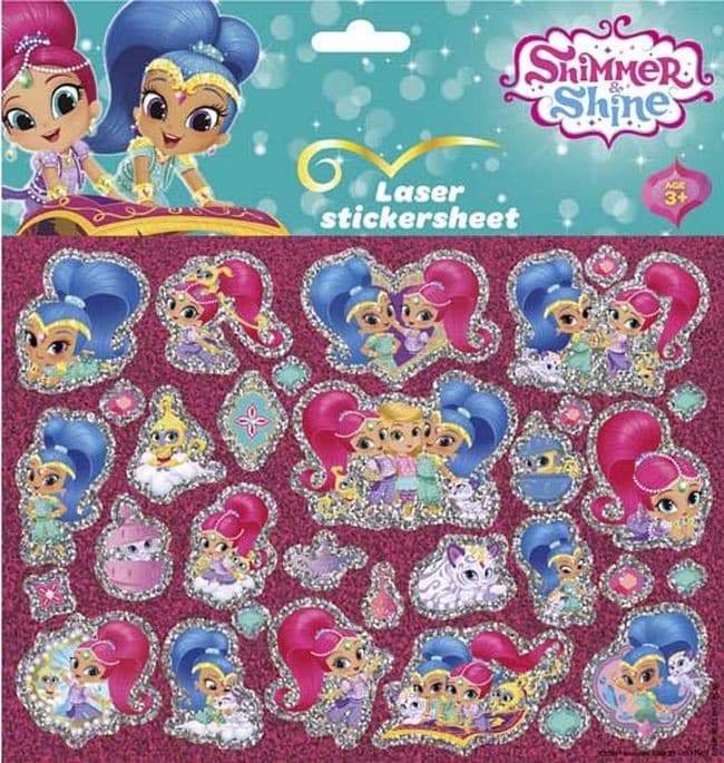 Комплект стикери, Totum, Shimmer & Shine, 30 бр.