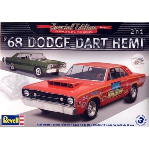 Додж 1968 Hemi Dart 2′n 1 - сглобяем модел