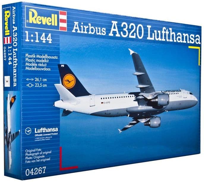 Сглобяем модел, Revell, Самолет Airbus А320 Луфтханза, 60 части