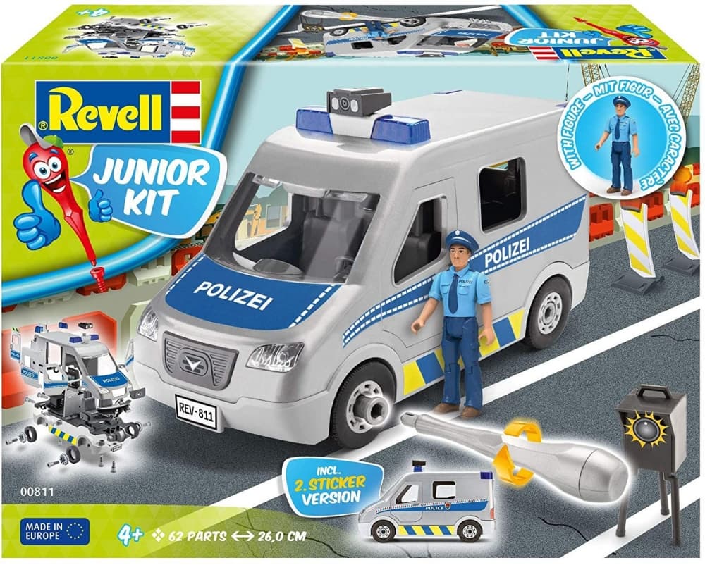 Сглобяем модел, Revell Junior, Полицейски ван, 62 части