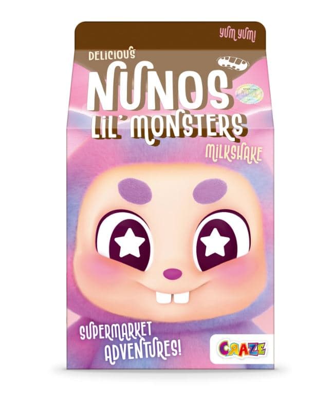 Плюшена играчка ключодържател изненада, Craze, Nunos, 10 см