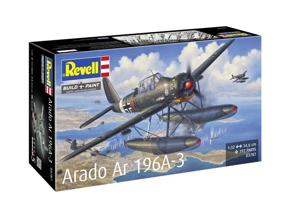Сглобяем модел, Revell, Хидроплан Arado Ar196A-3, 192 части