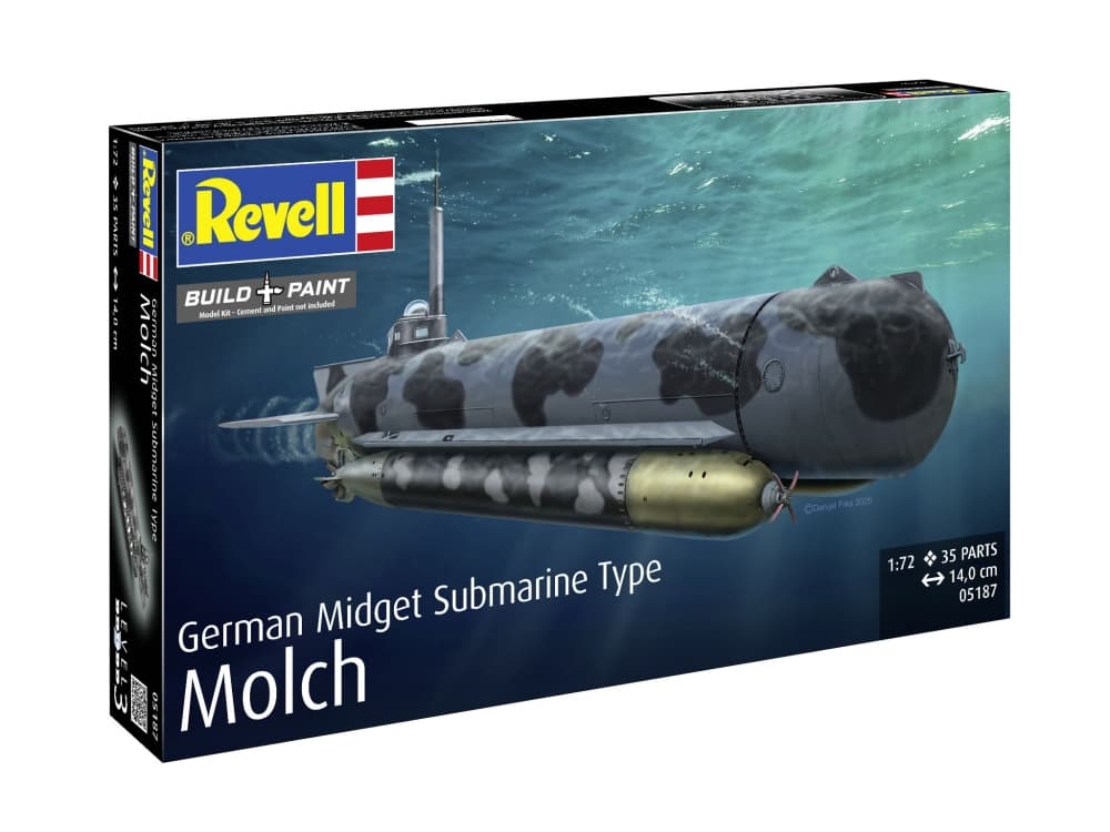 Сглобяем модел, Revell, Немска миниподводница Molch, 35 части