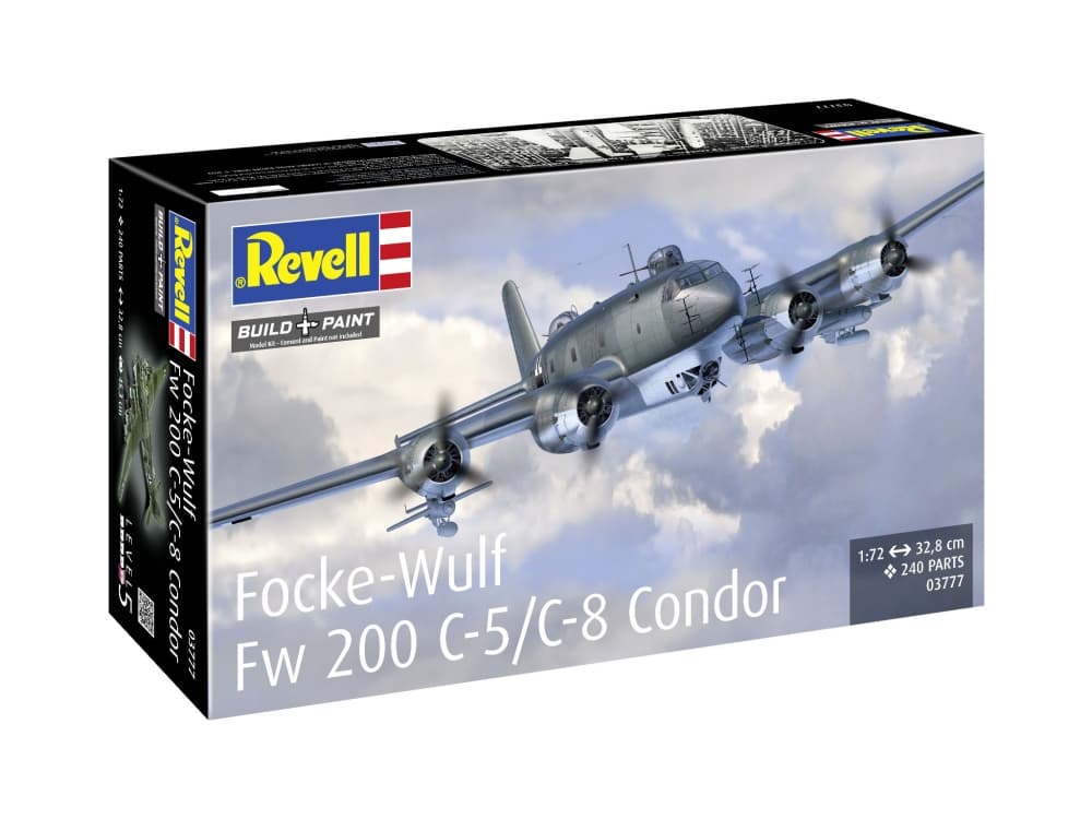 Сглобяем модел, Revell, Самолет Focke-Wulf Fw 200 C-5/C-8, 240 части