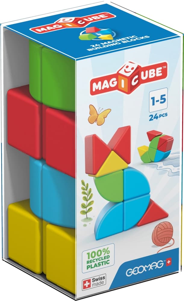 Магнитен конструктор, Geomag, Magicube, 24 части