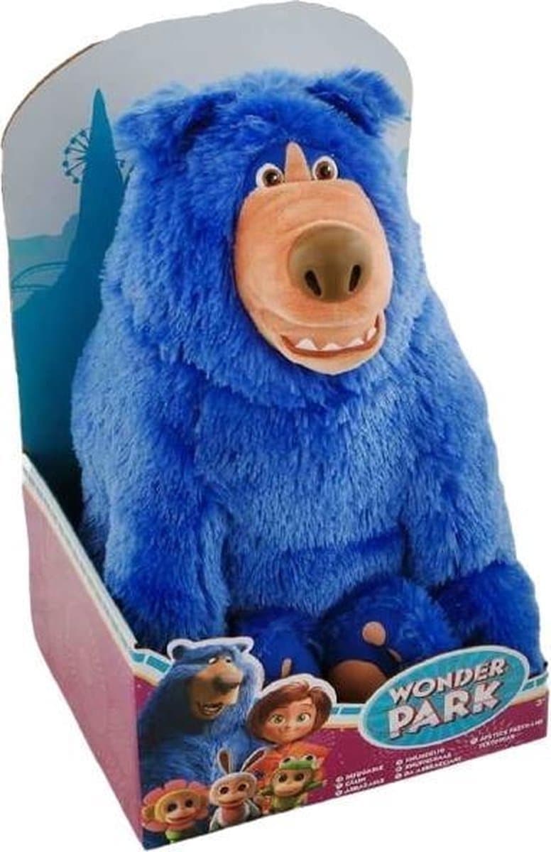 Плюшена играчка от Wonderpark анимацията - Jonotoys Huggable Wonderpark Boomer 36 cm (син)