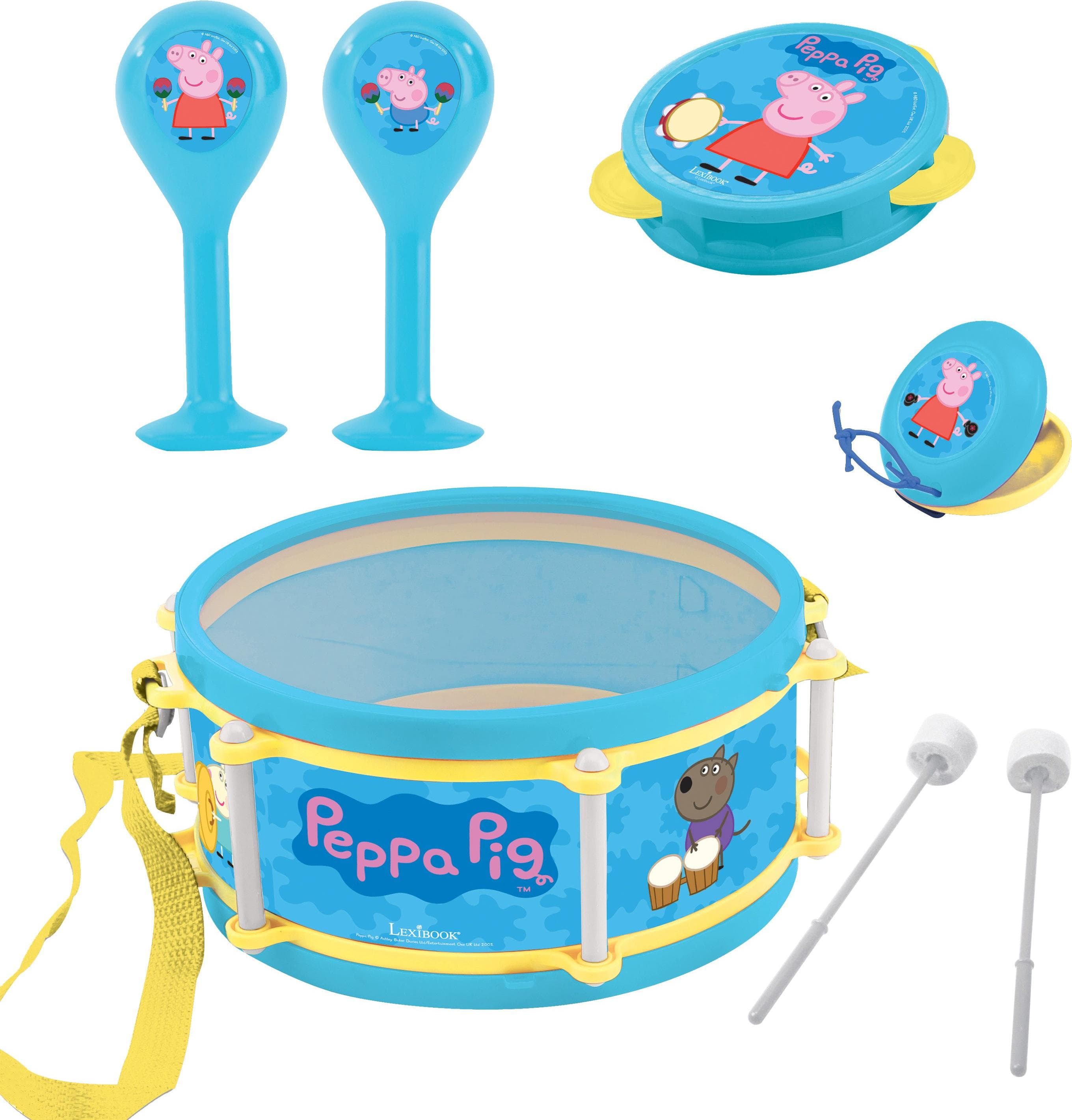 Комплект музикални инструменти (играчка) за деца и начинаещи - Lexibook Peppa Pig 7pcs Musical Instruments Set