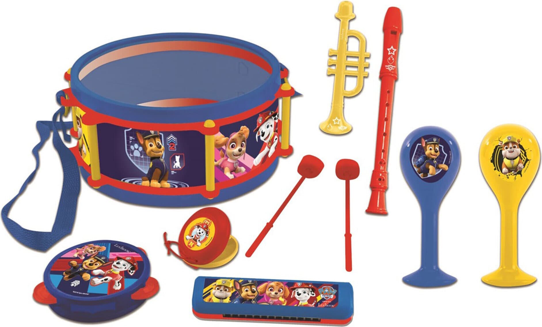 Комплект музикални инструменти (играчка) за деца и начинаещи - Lexibook Paw Patrol 7pcs Musical Instruments Set